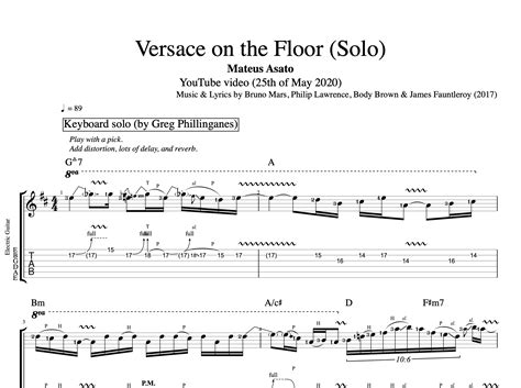 versace on the floor tab|versace on the floor guitar chords.